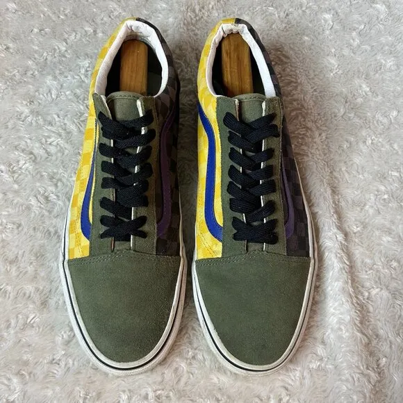 Old Skool 'OTW Rally‎ - Yellow Green' Vans shoe US size 10.5 Men, 12 Women