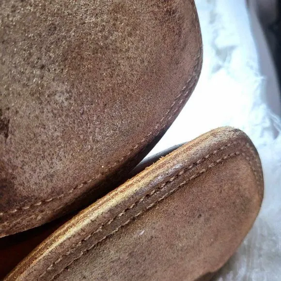 OLD WEST Kids boots Size 30 Used Leather Brown and White