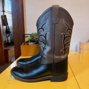 Old West Leather Cowboy Boots Sz 5