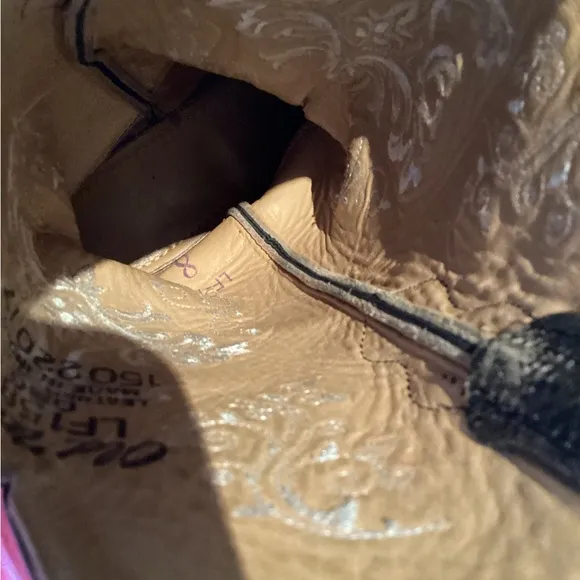 Old West Western Cowboy Boots Size 8