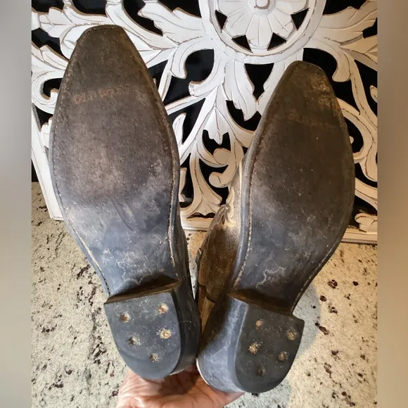 Old West Western Cowboy Boots Size 8