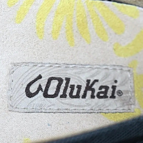 Olukai - Honolulu Mesh Boat Shoes, color Dark Shadow (Navy) - size 9.5