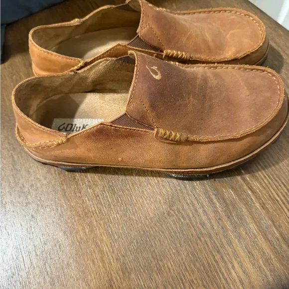 Olukai Men's Brown Slip-On Shoes