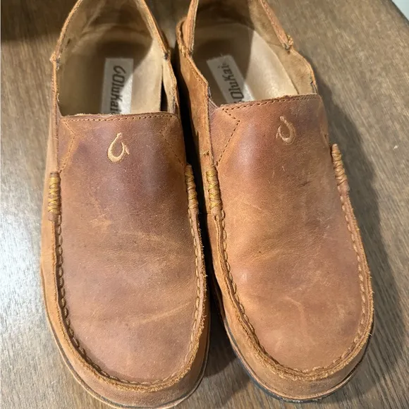 Olukai Men's Brown Slip-On Shoes