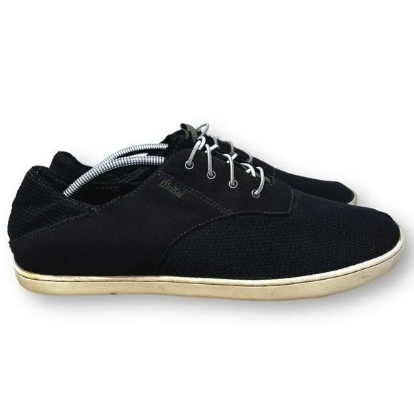 Olukai Men's Nohea Moku Mesh Blue Boat Shoes Mens 11.5
