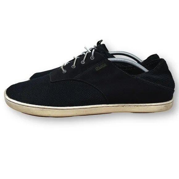 Olukai Men's Nohea Moku Mesh Blue Boat Shoes Mens 11.5