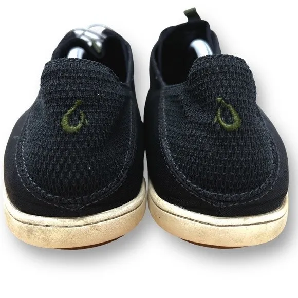 Olukai Men's Nohea Moku Mesh Blue Boat Shoes Mens 11.5