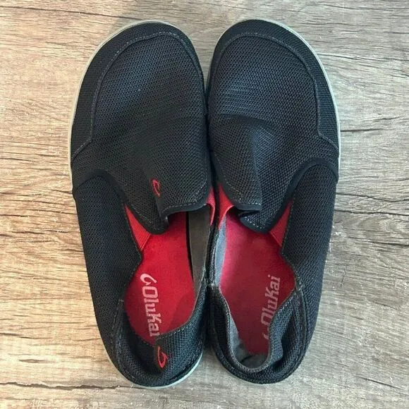 Olukai Nohea Mesh Men’s Shoes Size 8 Black