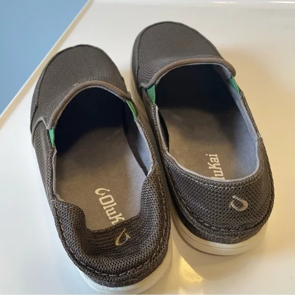OluKai Nohea Mesh Shoes Mustang/Green