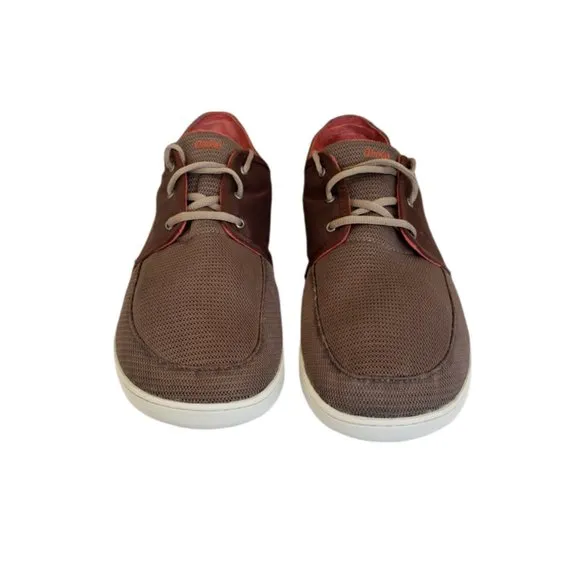 Olukai Nohea Mesh Shoes Non Marking Breathable Brown Men's  Size 13