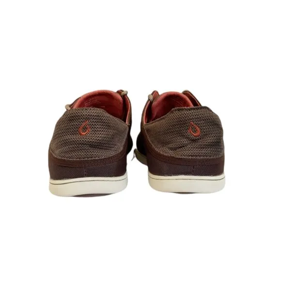 Olukai Nohea Mesh Shoes Non Marking Breathable Brown Men's  Size 13
