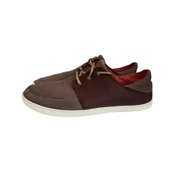 Olukai Nohea Mesh Shoes Non Marking Breathable Brown Men's  Size 13