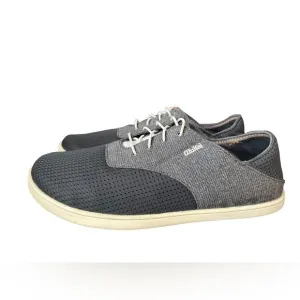 Olukai Nohea Moku Dark Shadow Slip On Fold Back No Tie Boat Shoes Sneakers 9
