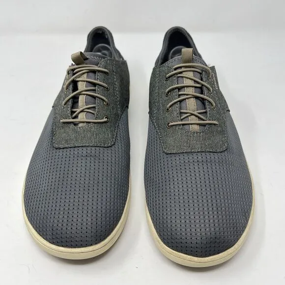 Olukai Nohea Moku Men’s Sz 12 Slip on Textiles Boat Shoes Gray 10283-2610