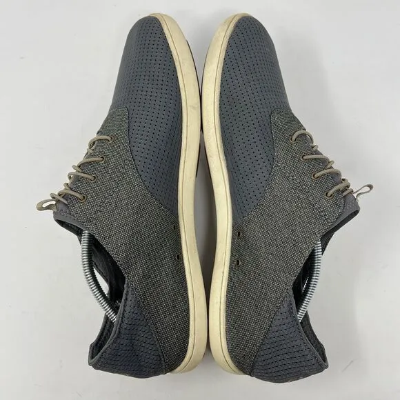 Olukai Nohea Moku Men’s Sz 12 Slip on Textiles Boat Shoes Gray 10283-2610