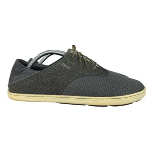 OluKai Nohea Moku Slip On Boat Shoes Gray‎ Drop In Heel Land Water Mens Size 10