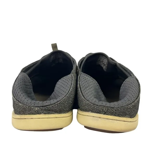 OluKai Nohea Moku Slip On Boat Shoes Gray‎ Drop In Heel Land Water Mens Size 10