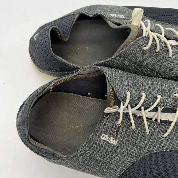 OluKai Nohea Moku Slip On Boat Shoes Drop Heel Land Water Mens 11.5