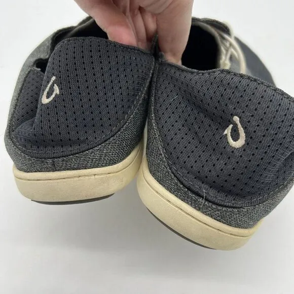 OluKai Nohea Moku Slip On Boat Shoes Drop Heel Land Water Mens 11.5