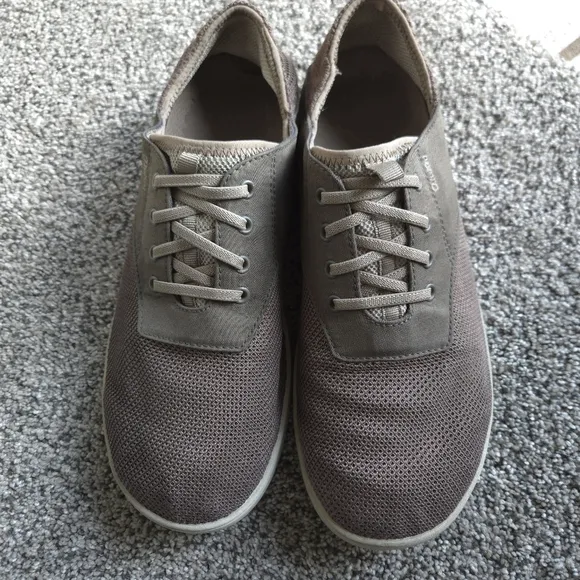 OluKai Nohea Moku Slip on No Tie Boat Shoe Mesh Brown 10