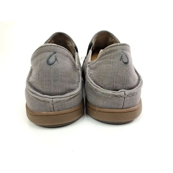 Olukai Nohea Twill Slip-On Shoes Men’s Size 11.5 M Gray 10178-9C9C