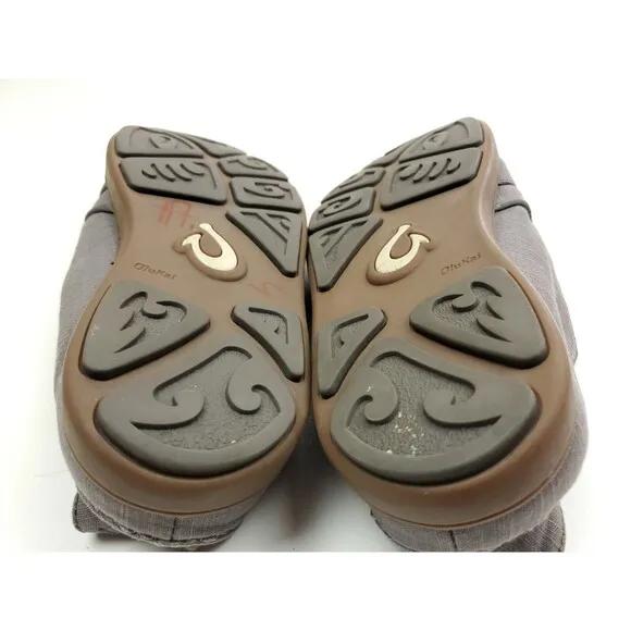 Olukai Nohea Twill Slip-On Shoes Men’s Size 11.5 M Gray 10178-9C9C