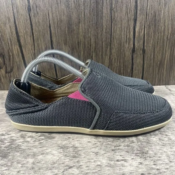 Olukai Women's Waialua Canvas Slip On Shoes Size 6