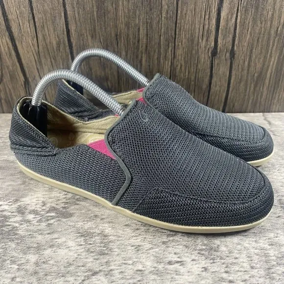 Olukai Women's Waialua Canvas Slip On Shoes Size 6