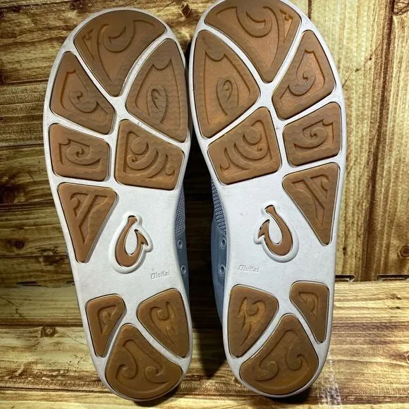 OluKai Men's Grey Nohea Moku Mesh Slip On Shoes Size 13 10283