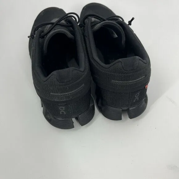 On Cloud 5 Ripstop Mesh Shoes Size 8.5 Womens Road Running Triple Black Walking