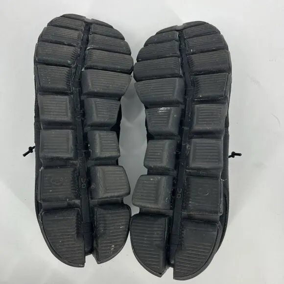 On Cloud 5 Ripstop Mesh Shoes Size 8.5 Womens Road Running Triple Black Walking