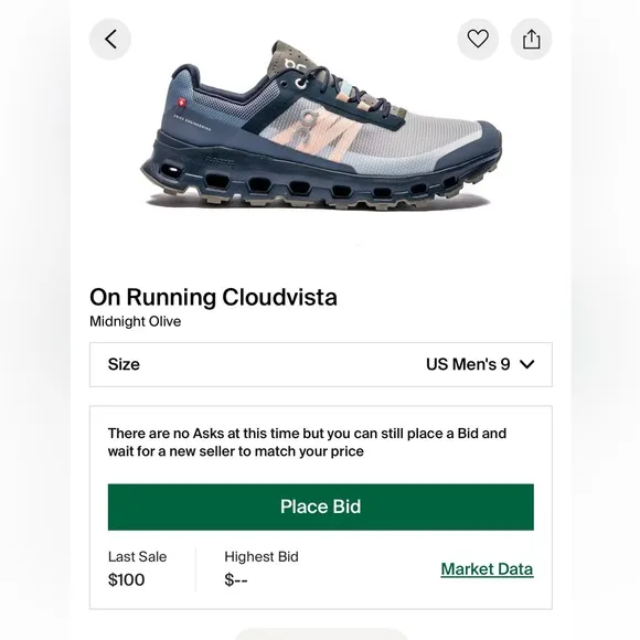 On Cloud Midnight/Olive