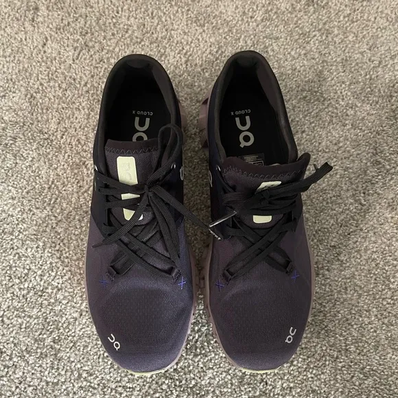 On Running Blue and Purple Athletic Shoes with CloudTec