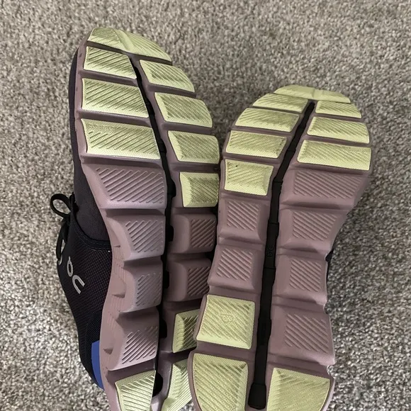 On Running Blue and Purple Athletic Shoes with CloudTec