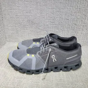 On-Running Cloud 5 Mens Size US 12 Magnet Fossil Mesh Low-Top Sneaker Shoes