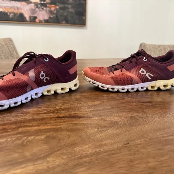 On Running Men's Athletic Shoes - Red and White