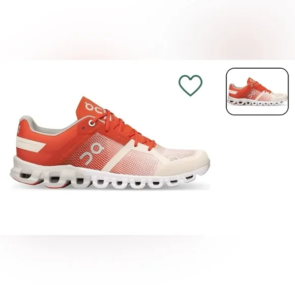 On RunningCloudflow Running Shoe - Women size 7 Rust/Rose |New