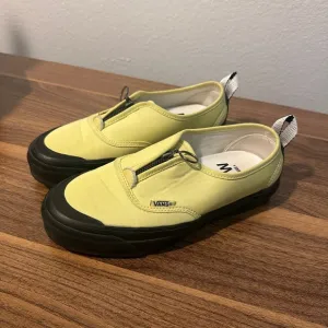 One of a Kind Vans Yellow Slip-On Shoes