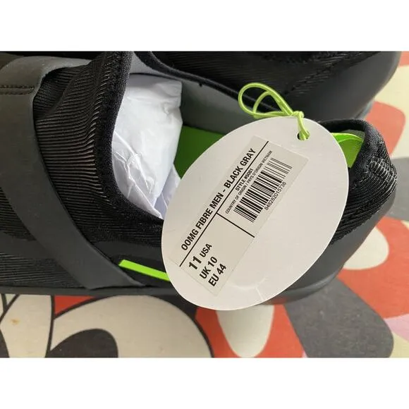 OOFOS 00MG Low Black Gray Slip On Round Toe Mesh Comfort Shoes 11 NWT