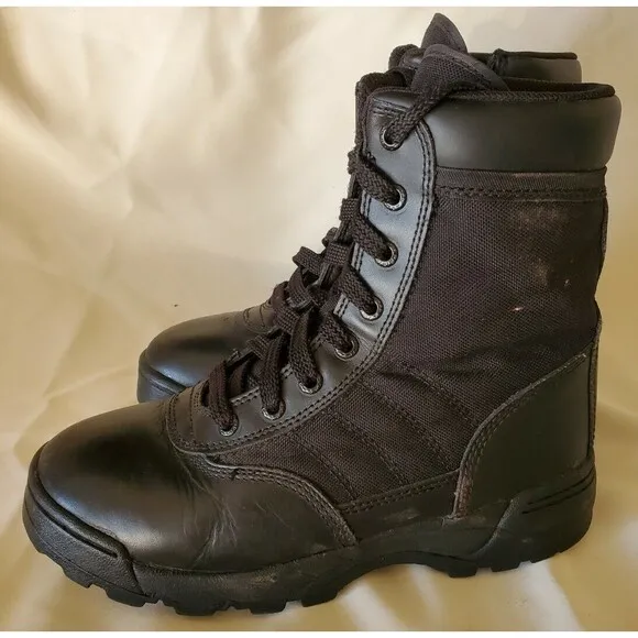 Original Swat Mens Classic 9&quot; Side Zip Tactical Boot Size 6.5 Black 115201