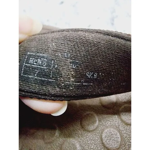 Orthaheel Wave Sandal Men's 7 Women's 8.5 Brown Thong Flip Flop Slip On Shoes