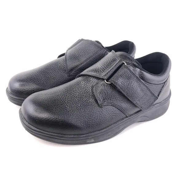 Orthofeet 510 Broadway Black Leather Orthotic Walking Shoes 11W