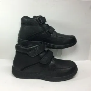 Orthofeet Glacier Gorge Diabetic‎ Boots Mens Sz 10.5 D 581 Black Leather Comfort