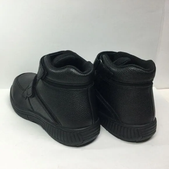 Orthofeet Glacier Gorge Diabetic‎ Boots Mens Sz 10.5 D 581 Black Leather Comfort