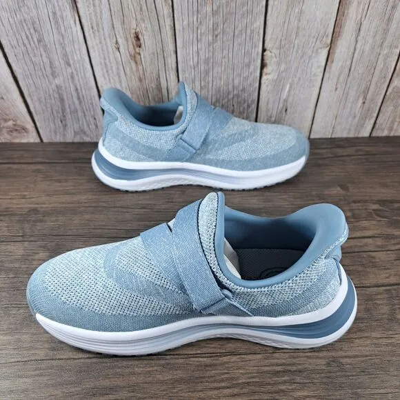 Orthofeet Naya Hands Free Slip On Sneaker Women's Sz 8.5 B Blue (VGC)