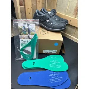 Orthofeet Womens Serene Orthopedic Shoes Size 9 Black Medium With Arch Booster I