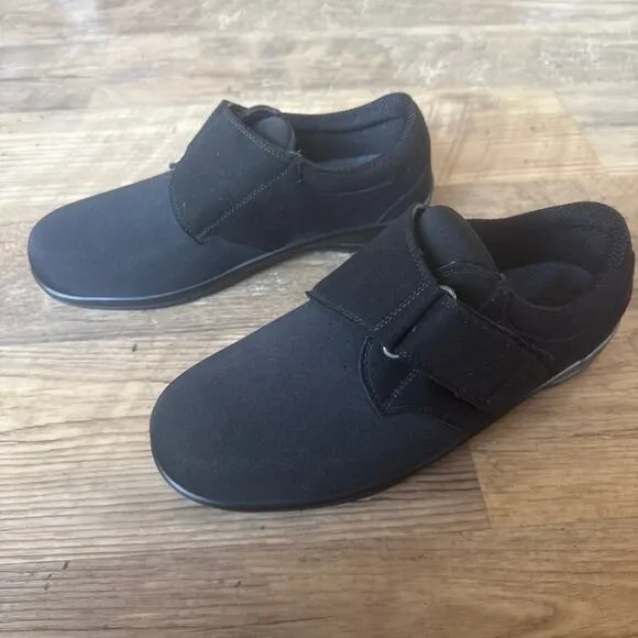 Orthofeet Womens Wichita Black Orthopedic Comfort Shoes 825 Size 10 D Wide