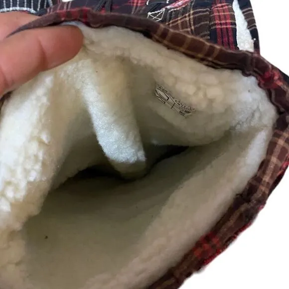 Pajar Plaid Winter Boots with Sherpa lining Sz 9-9.5