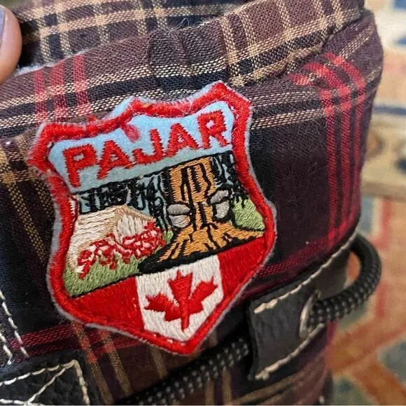 Pajar Plaid Winter Boots with Sherpa lining Sz 9-9.5