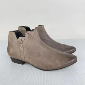 Paul Green Women's Barnes Taupe Gray Booties US 8 inside Zip Ankle Boots